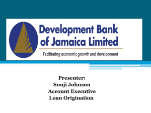 DBJ Partnering For Jamaica*s Development
