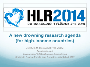A new drowning research agenda