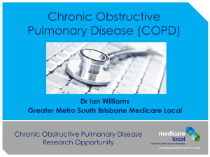 COPD Research Opportunity - Greater Metro South Brisbane