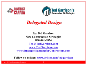 Delegated Design - Ted Garrison`s Construction 3.0 Strategies