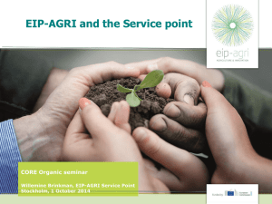 Presentation from EIP-AGRI