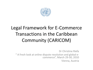 Legal Framework for E-Commerce Transactions