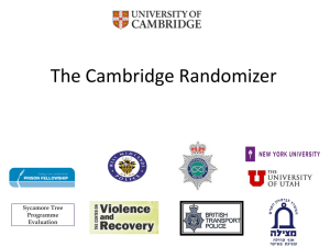 EBPC IV 2011 - The Cambridge Randomizer