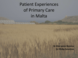 Experiences with the GP - European forum for primary care