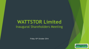 Shareholder`s Meeting Agenda
