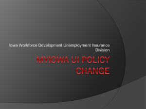 MyIowa UI Policy Change - Iowa Workforce Development