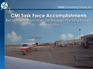 CMI Task Force Accomplishments