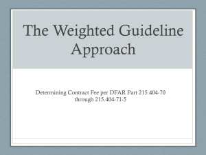 Weighted Guidelines