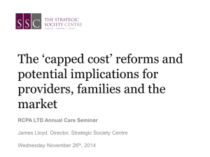 Cap to Reality: The route to 2016 and care funding reform