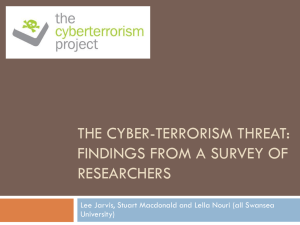 The cyber-terrorism threat: findings from a survey of