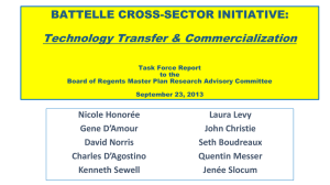 Technology Transfer & Commercialization Task Force Report