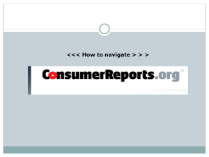 how to use Consumer Reports