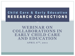 PPT Version - Child Care and Early Education Research Connections