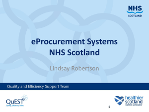 eProcurement Systems: NHSS (Lindsay Robertson)