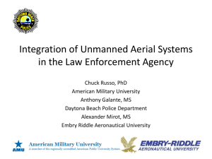 Integration of Unmanned Arial Systems in the Law