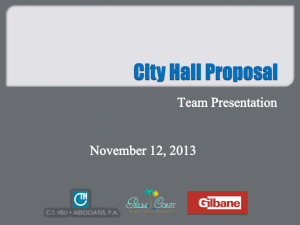 Item 1-CRA Loan Refinancing and City Hall Proposal
