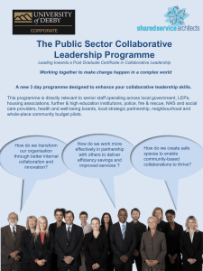 Public Sector Collaborative Leadership Programme