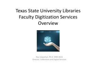 Faculty Digitization Services Presentation (PPT)