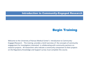 the training - University of Kansas Medical Center