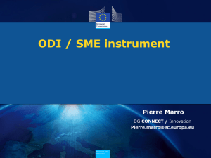 H2020 Open Disruptive innovation SME instrument - Marro