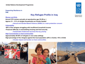 Key Refugee Profile in Iraq