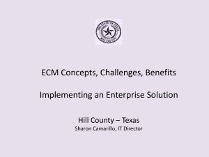 ECM Concepts, Challenges, Benefits, & Implementing an