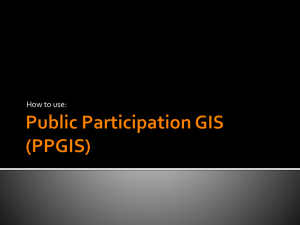 Public Participation GIS (PPGIS)