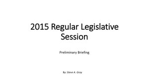 Legislative Proposals - Mississippi Association of Supervisors