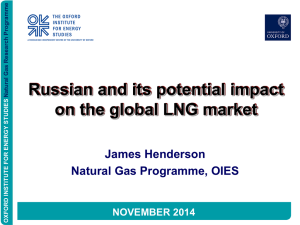 Russia and its Potential Impact on the GLobal LNG Market
