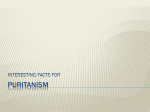 Puritanism Interesting Facts