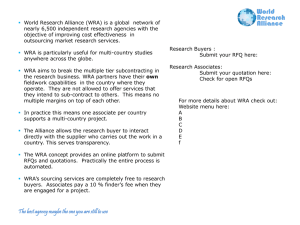 WRA Website - world-research