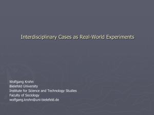 Interdisciplinary Cases as Real-World Experiments