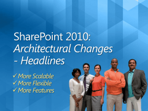 SharePoint 2010 Architecture