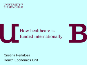 How healthcare is funded internationally