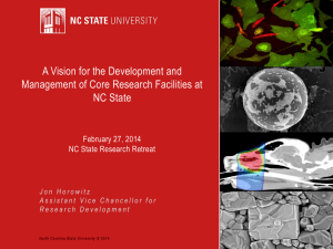 A Vision for the Development and Management of Core Research