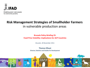 Risk Management Strategies of Smallholder Farmers