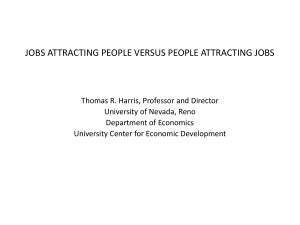 Jobs Attracting People Versus People Attracting Jobs