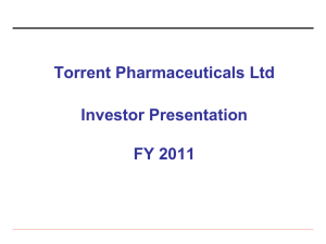 Q4, FY 2011 - Torrent Pharmaceuticals Limited