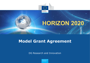 Horizon 2020 model Grant Agreement