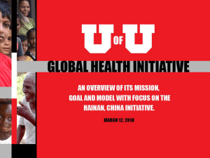 U of U Global Health Initiative