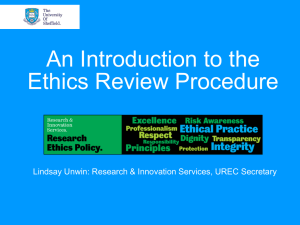 Introduction to Research Ethics Presentation 2