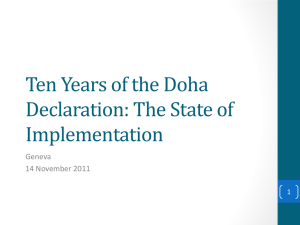 Ten Years of the Doha Declaration: The State of Implementation