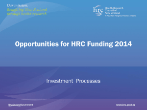 HRC 2014 funding roadshow PowerPoint presentation (PPT 5.22mb)