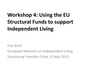 Presentation - ENIL – European Network on Independent Living