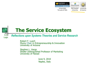 The Service Ecosystem - Service