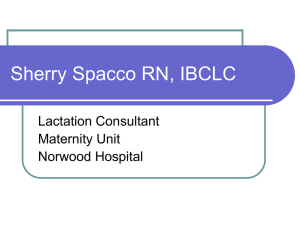 Sherry Spacco RN, IBCLC