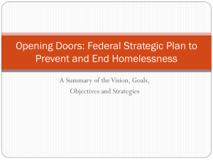 Opening Doors: Federal Strategic Plan to Prevent and End