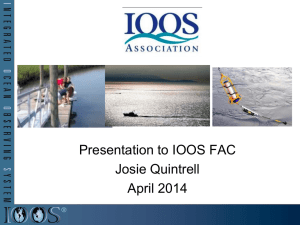 Presentation to IOOS FAC
