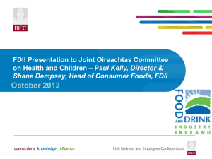 FDII presentation to the Joint Oireachtas Committee on Health and