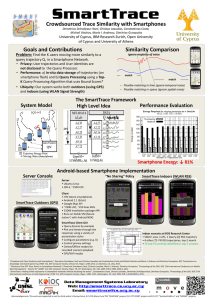 SmartTrace Crowdsourced Trace Similarity with Smartphones